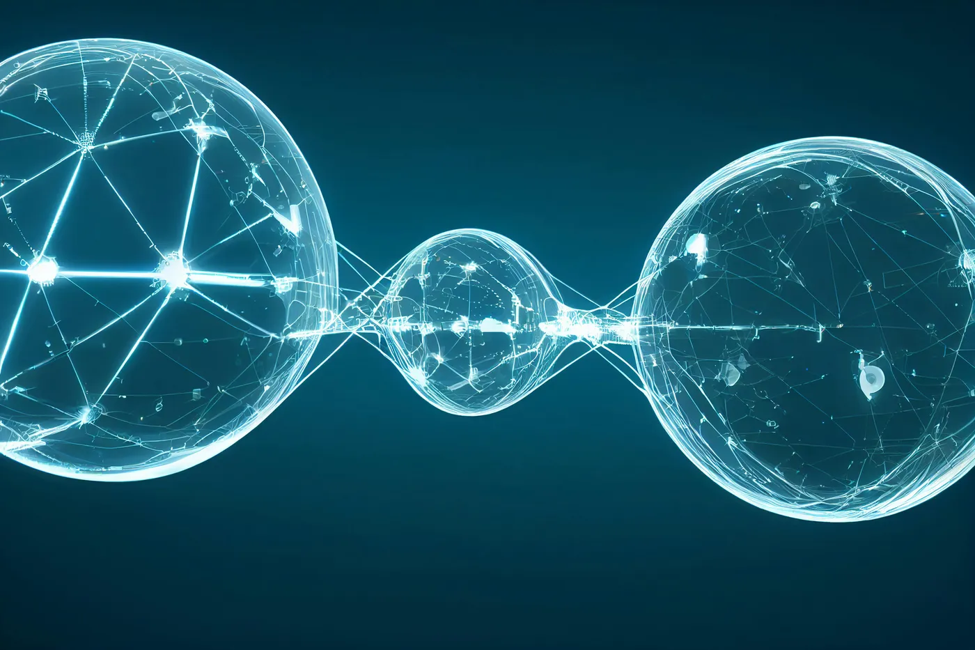 Abstract network connectivity visualization